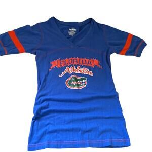 Collegiate Florida Gator Mid-Sleeve Jersey Style Slim Fit Tee